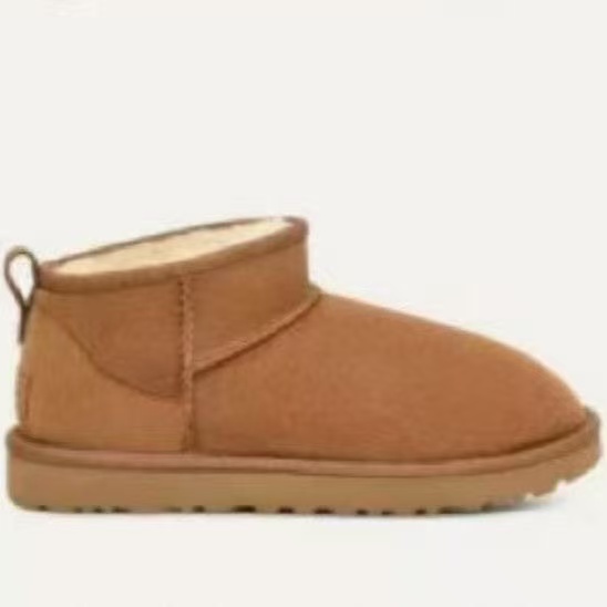 UGG chestnut low ankle boots with standard sole