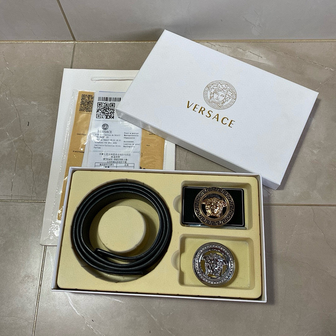 Versace Black Belt