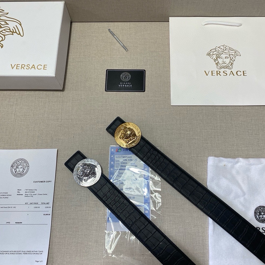 Versace Black Belt