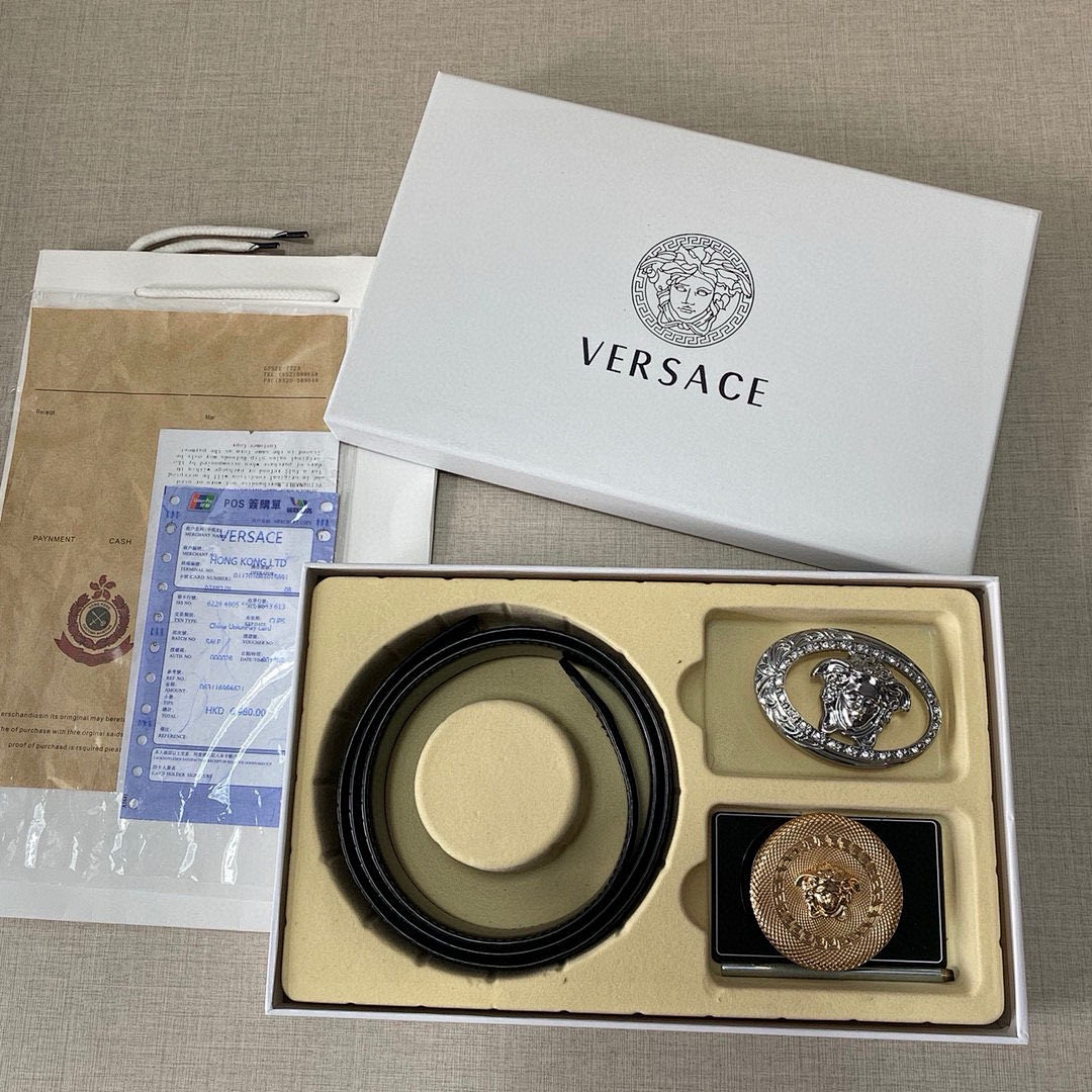 Versace Black Belt