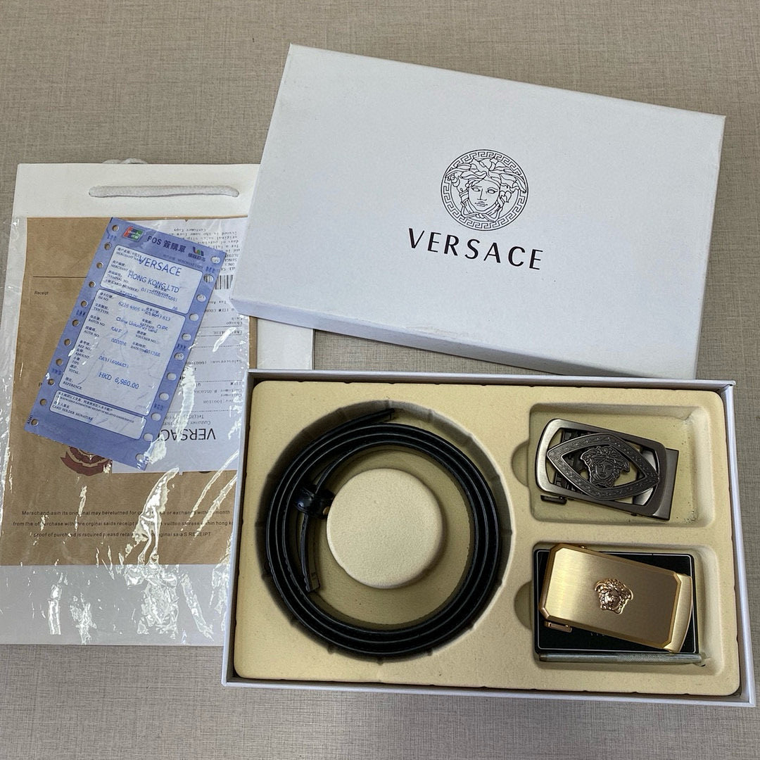 Versace Black Belt