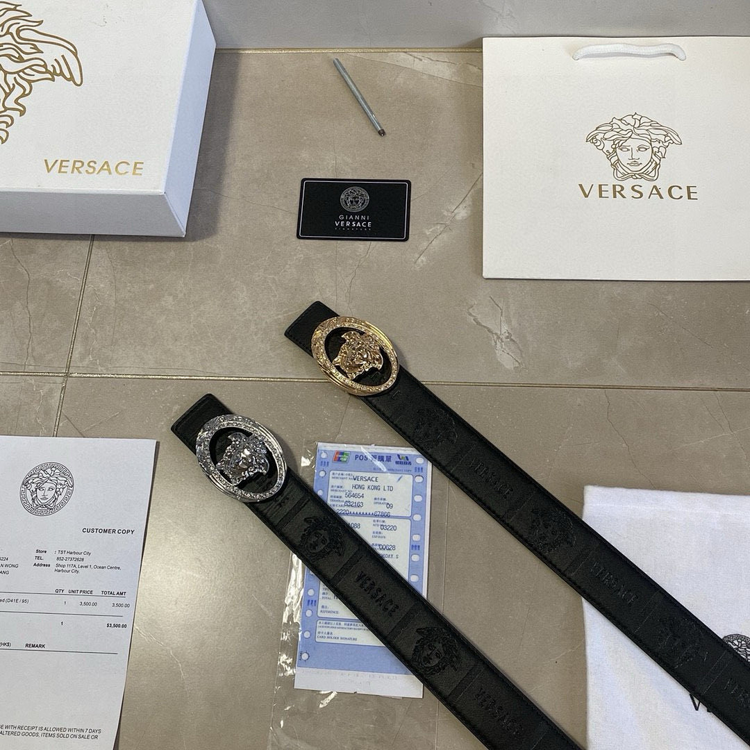 Versace Black Belt