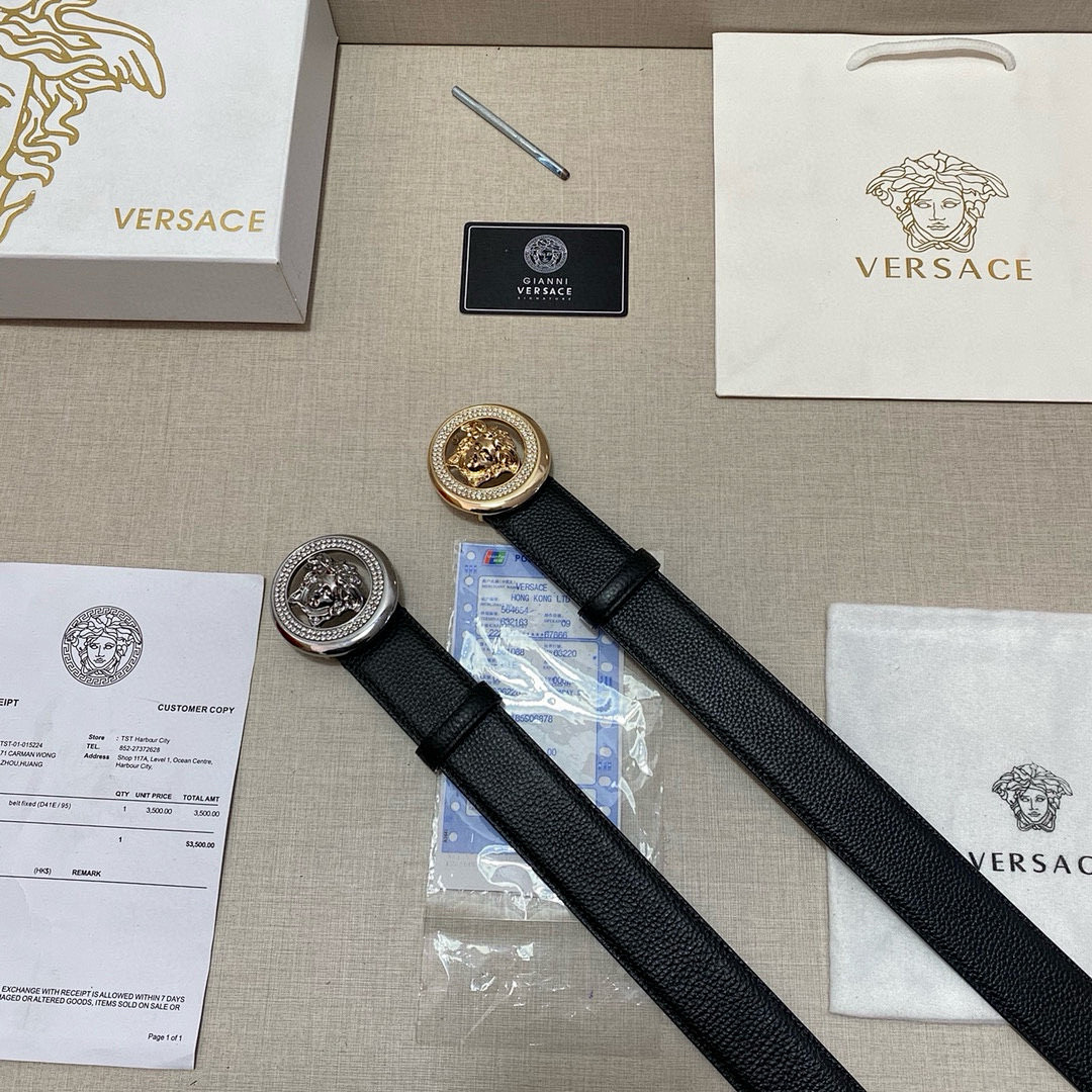 Versace Black Belt