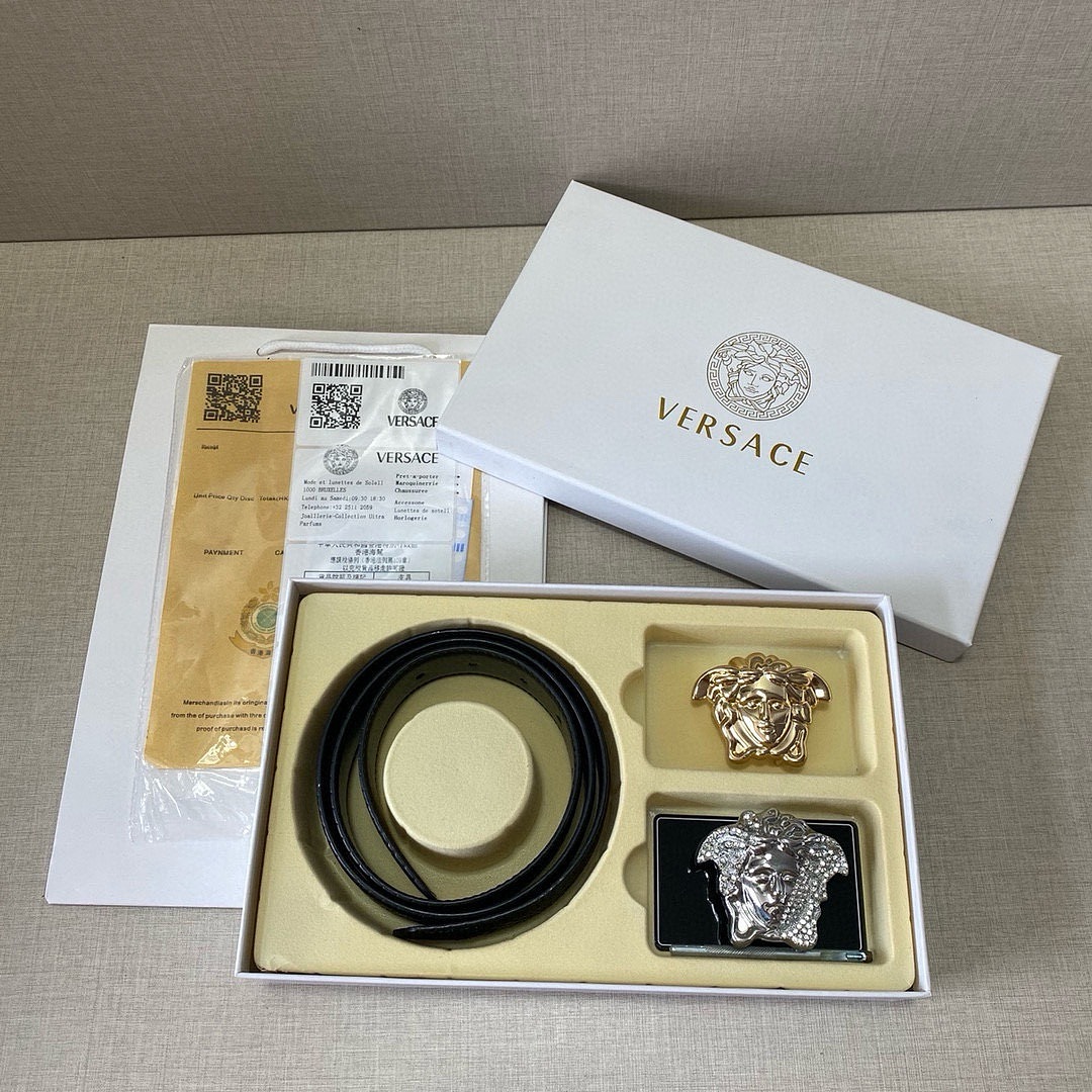 Versace Black Belt