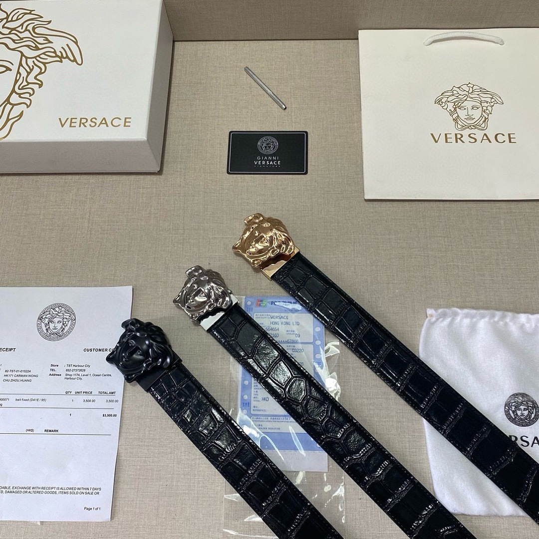 Versace Black Belt