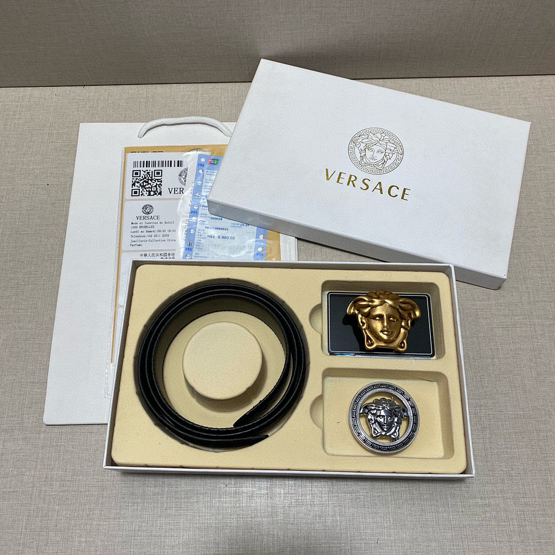 Versace Black Belt