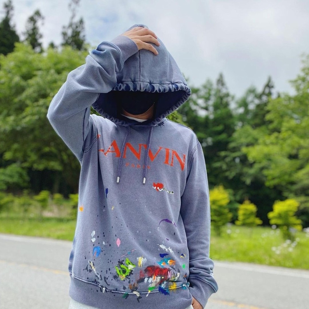 LANVIN Blue Hoodie
