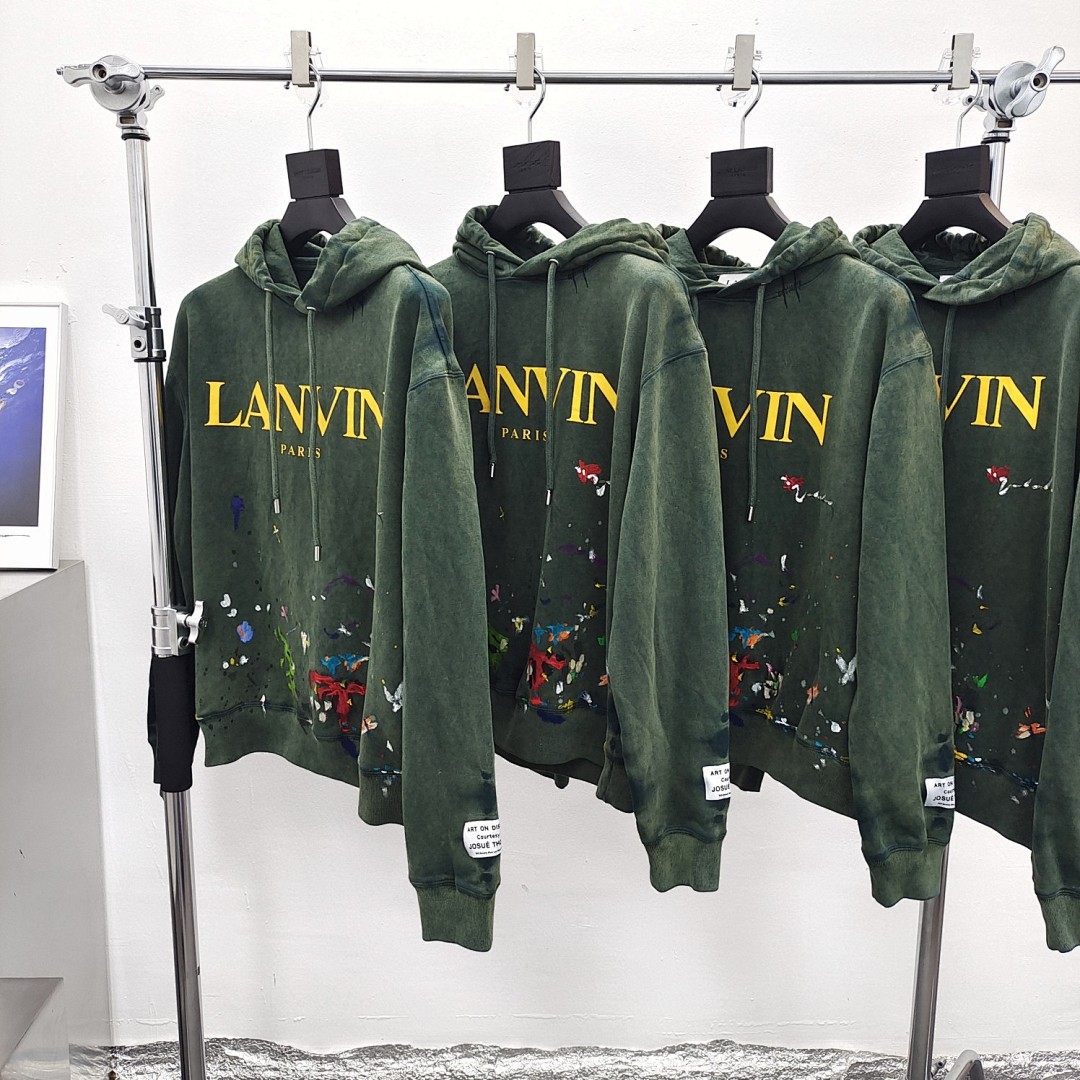 LANVIN Green Hoodie