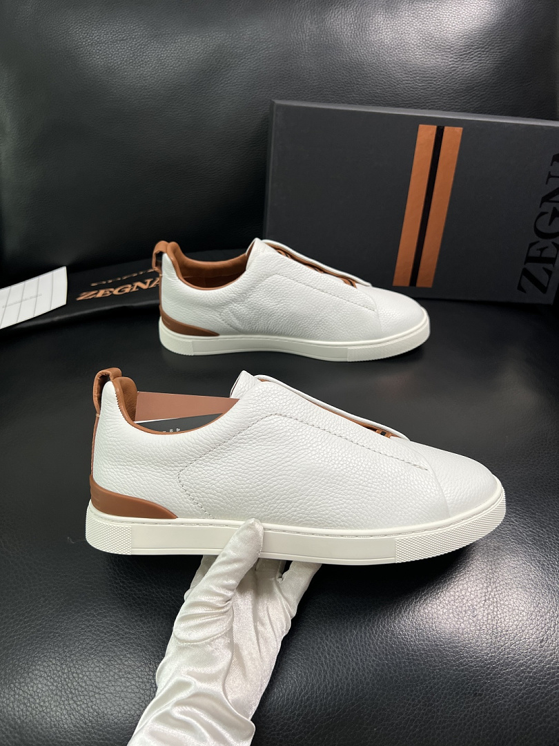 Zegna White Shoes