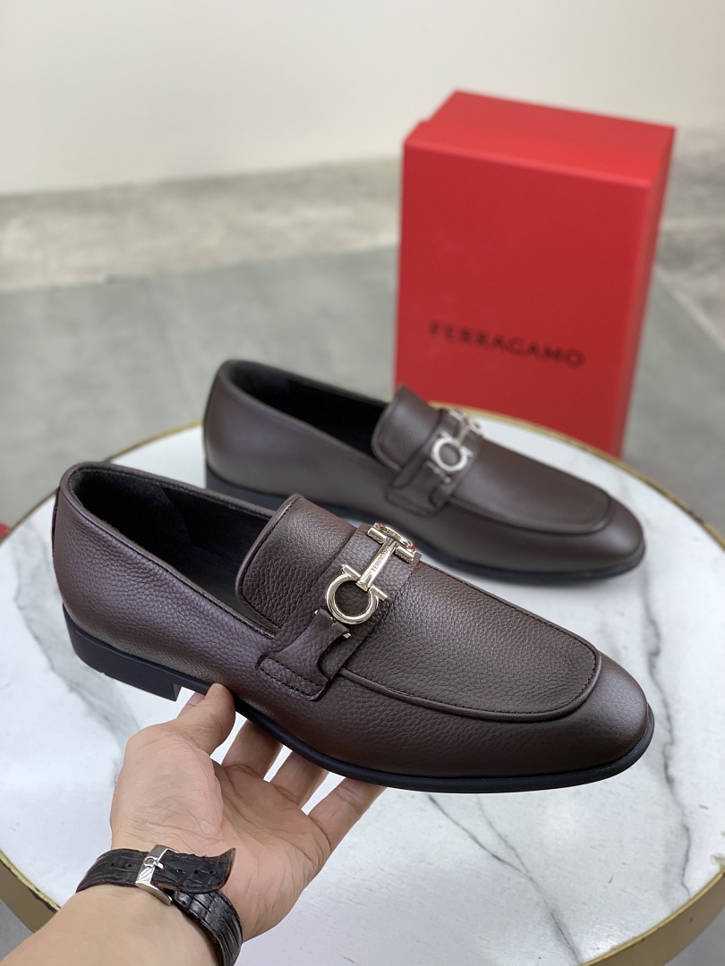 Ferragamo Brown Shoes