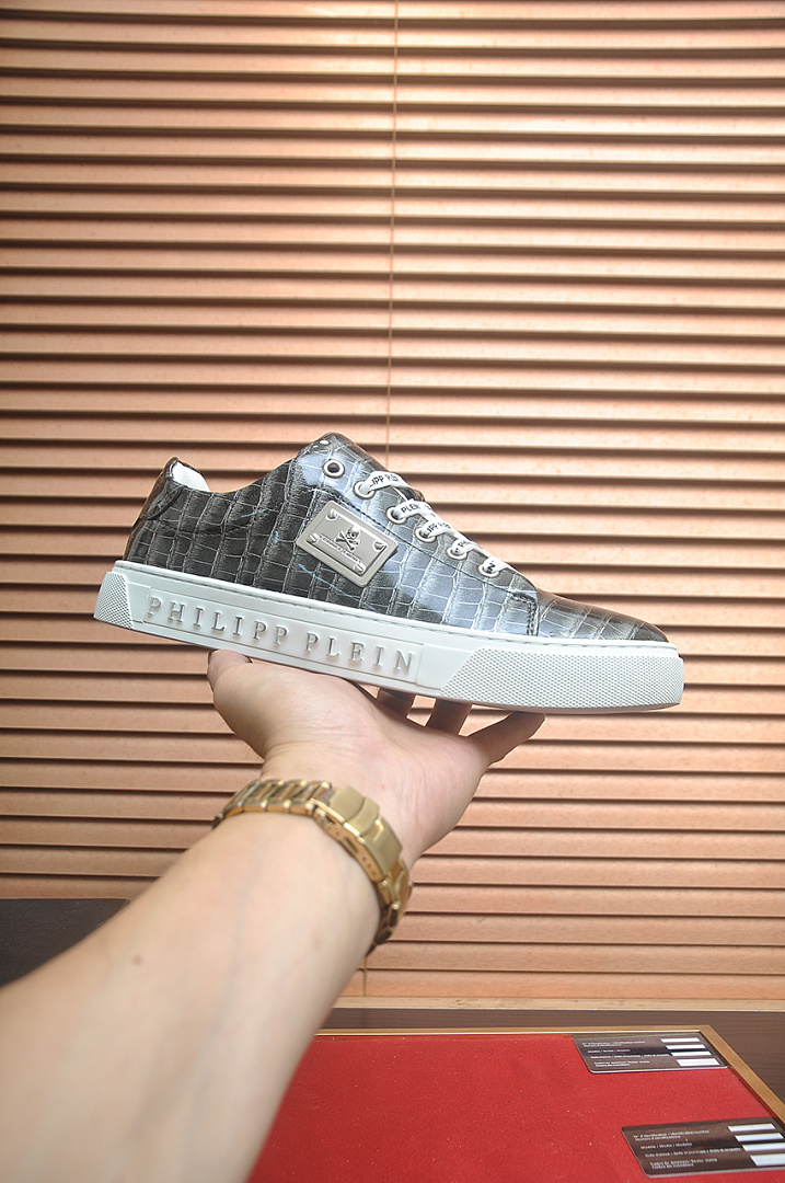 Philipp Plein Grey Shoes