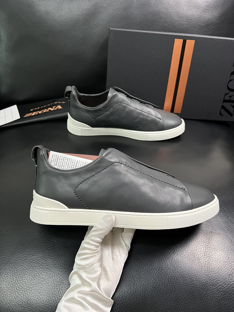 Zegna Grey Shoes